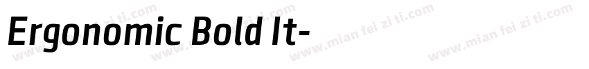 Ergonomic Bold It字体转换